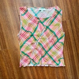 Topshop asymmetrical print top